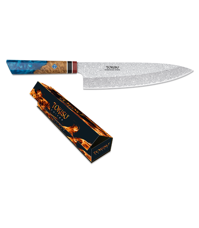 ΜΑΧΑΙΡΙ ΚΟΥΖΙΝΑΣ TOKISU, GYUTO knife. Damascus blade 21.5, 17455