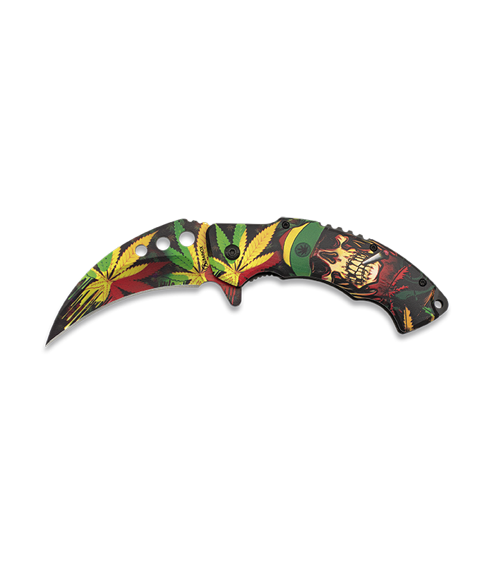 ΣΟΥΓΙΑΣ ALBAINOX, Marijuana 3D folding knife. 8 c