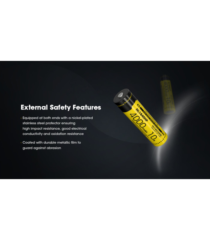 ΜΠΑΤΑΡΙΑ NITECORE 18650 / 4000mAh (τιμή τεμαχίου), NL1840HP