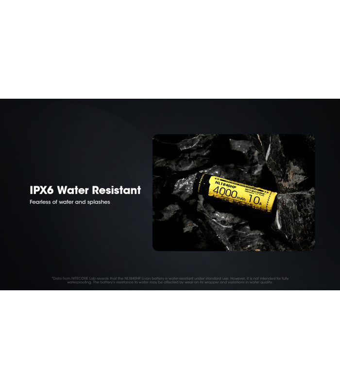 ΜΠΑΤΑΡΙΑ NITECORE 18650 / 4000mAh (τιμή τεμαχίου), NL1840HP
