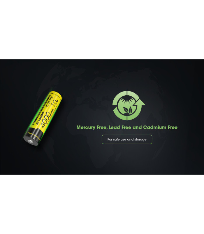 ΜΠΑΤΑΡΙΑ NITECORE 18650 / 4000mAh (τιμή τεμαχίου), NL1840HP