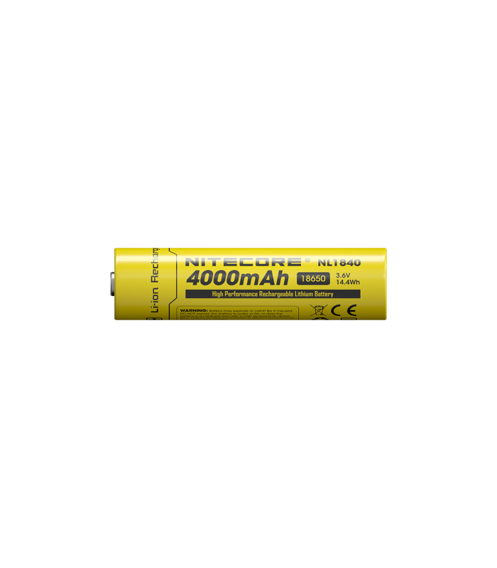 ΜΠΑΤΑΡΙΑ NITECORE 18650 / 4000mAh (τιμή τεμαχίου), NL1840