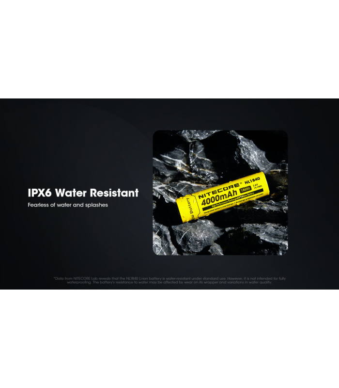 ΜΠΑΤΑΡΙΑ NITECORE 18650 / 4000mAh (τιμή τεμαχίου), NL1840