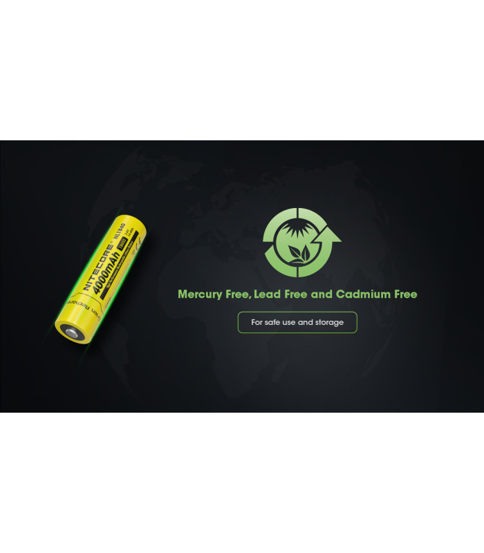 ΜΠΑΤΑΡΙΑ NITECORE 18650 / 4000mAh (τιμή τεμαχίου), NL1840