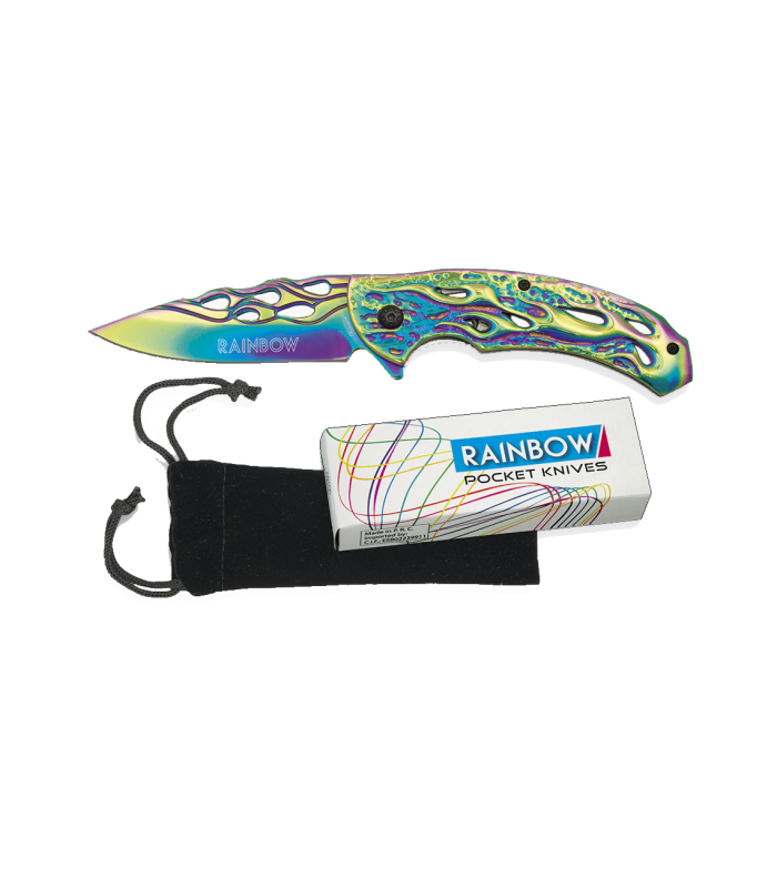 ΣΟΥΓΙΑΣ ALBAINOX, RAINBOW FOS FLAMES, 8cm, 18288-A