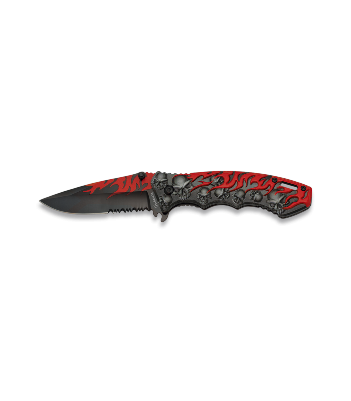 ΣΟΥΓΙΑΣ ALBAINOX, SKULL & FLAMES, 8.2cm, 18230