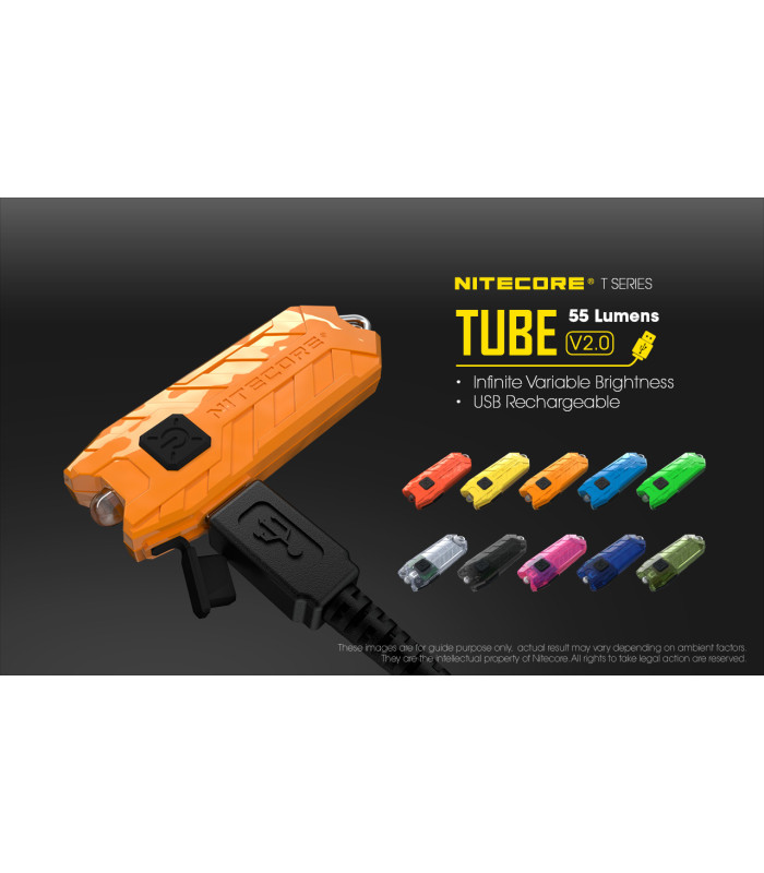 ΦΑΚΟΣ LED NITECORE TUBE s/n, Transparent, V2.0, 55lumens