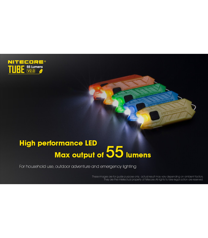 ΦΑΚΟΣ LED NITECORE TUBE s/n, Transparent, V2.0, 55lumens