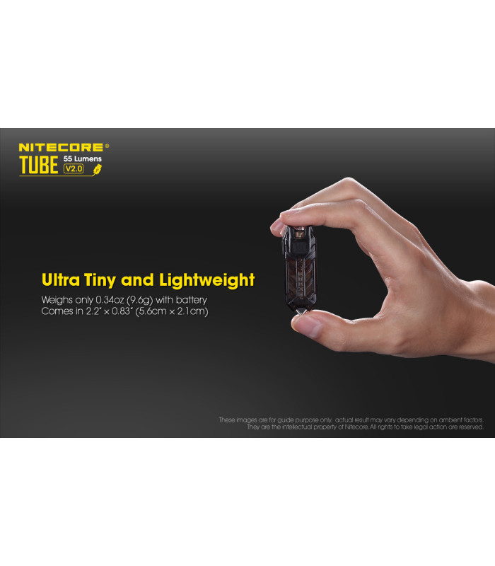 ΦΑΚΟΣ LED NITECORE TUBE s/n, Transparent, V2.0, 55lumens