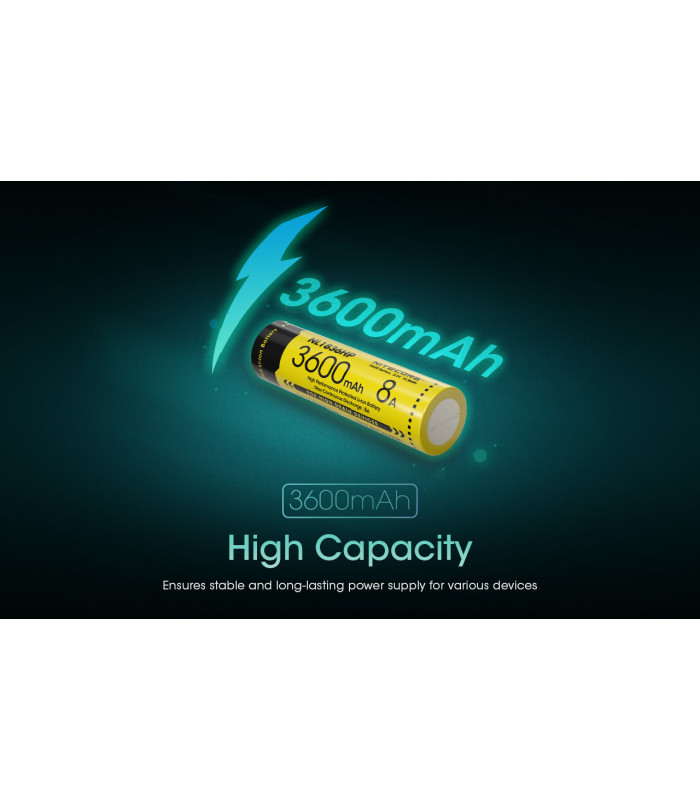 ΜΠΑΤΑΡΙΑ NITECORE 18650 / 3600mAh (τιμή τεμαχίου), NL1836HP