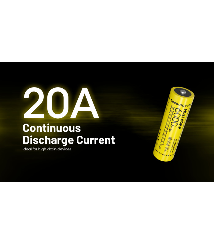 ΜΠΑΤΑΡΙΑ NITECORE 21700/ 6000mAh / HP (τιμή τεμαχίου)