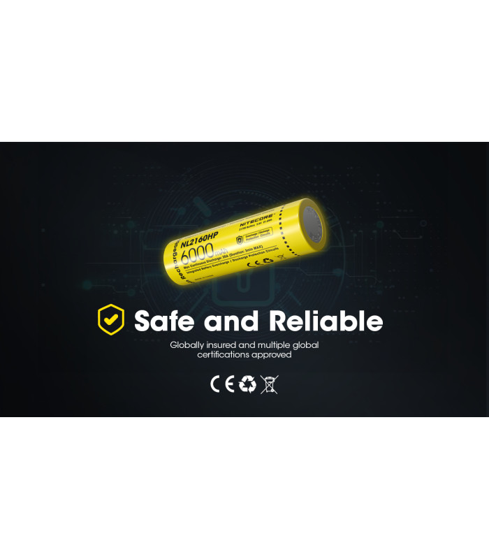 ΜΠΑΤΑΡΙΑ NITECORE 21700/ 6000mAh / HP (τιμή τεμαχίου)