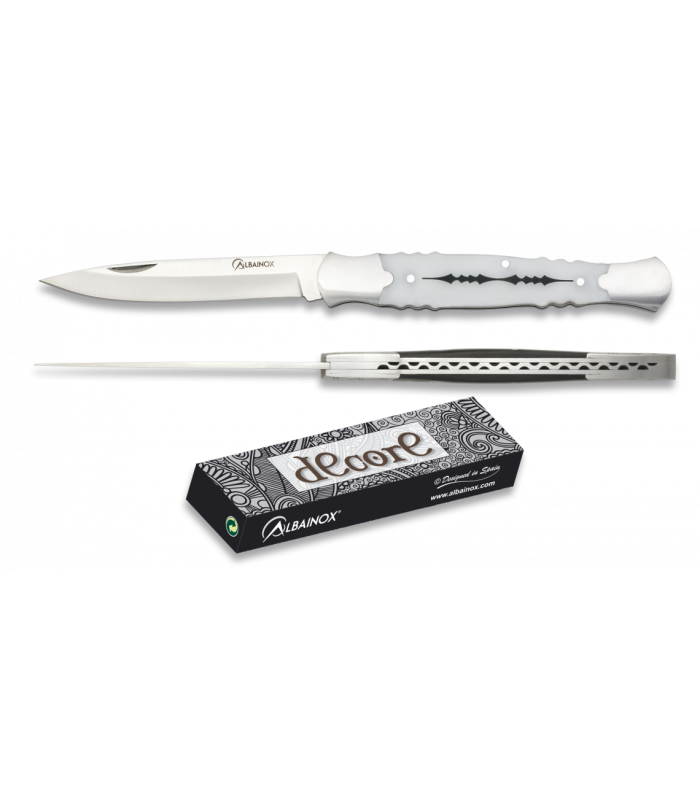 ΣΟΥΓΙΑΣ Albainox Decore penknife. White. Bl 8.8, 19878