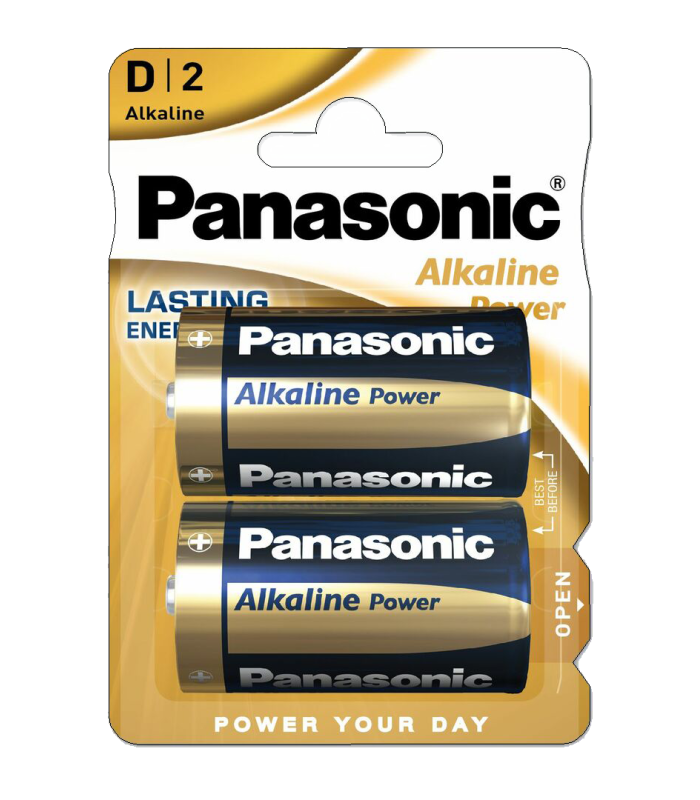 ΜΠΑΤΑΡΙΑ PANASONIC Alkaline, LR20, D, BL2 (τιμή Ζεύγους)