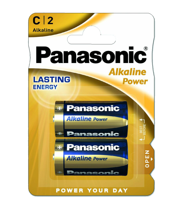 ΜΠΑΤΑΡΙΑ PANASONIC Alkaline, LR14, C, BL2 (τιμή Ζεύγους)