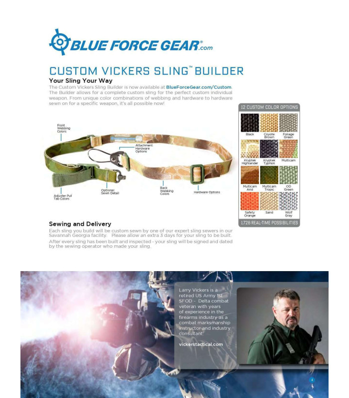 BLUE FORCE GEAR VICKERS SLING MULTICAM