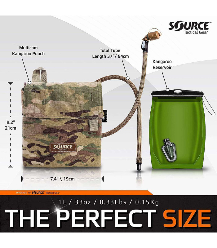 ΣΥΣΤΗΜΑ ΕΝΥΔΑΤΩΣΗΣ SOURCE KANGAROO 1 LTR MULTICAM