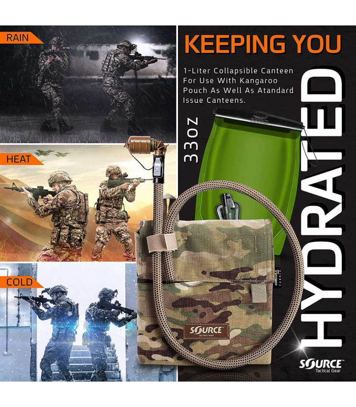 ΣΥΣΤΗΜΑ ΕΝΥΔΑΤΩΣΗΣ SOURCE KANGAROO 1 LTR MULTICAM