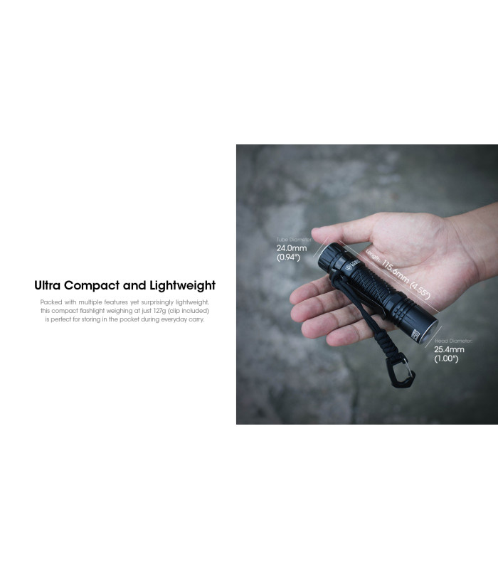 ΦΑΚΟΣ LED NITECORE EDC33, 4000Lumens, UHi LED