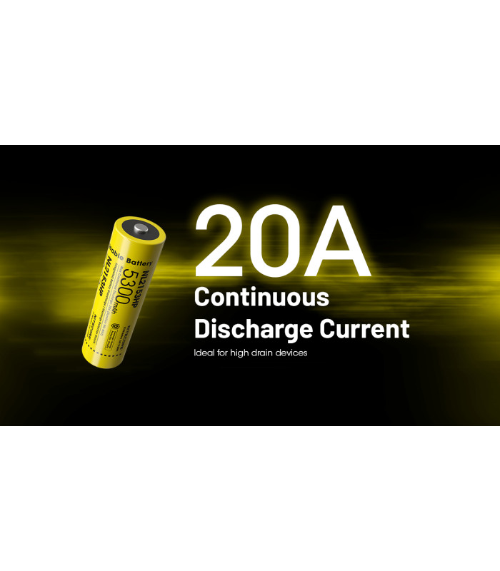 ΜΠΑΤΑΡΙΑ NITECORE 21700/ 5300mAh / HP (τιμή τεμαχίου)