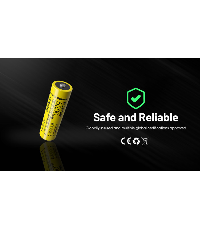 ΜΠΑΤΑΡΙΑ NITECORE 21700/ 5300mAh / HP (τιμή τεμαχίου)