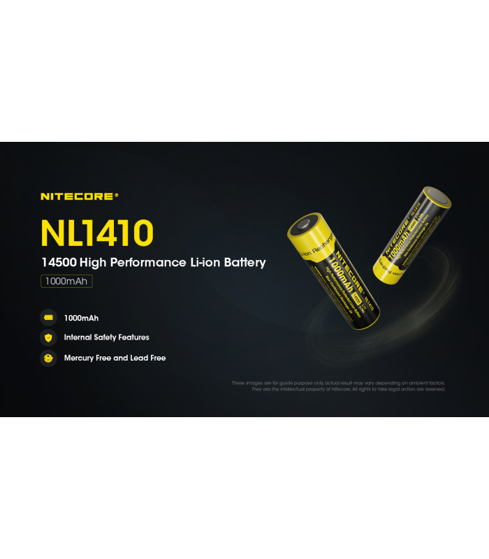 ΜΠΑΤΑΡΙΑ NITECORE NL1410 , 14500 , 1000ma