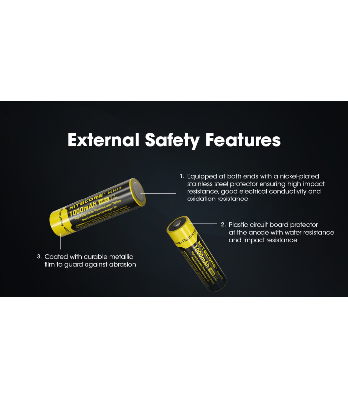 ΜΠΑΤΑΡΙΑ NITECORE NL1410 , 14500 , 1000ma