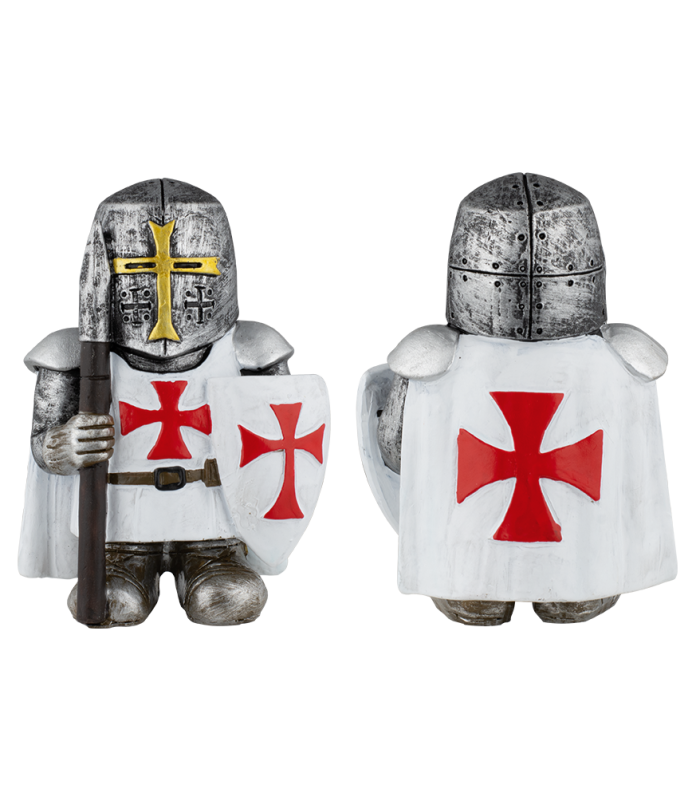 ΦΙΓΟΥΡΑ ΔΙΑΚΟΣΜΗΤΙΚΗ TOLE10, Resin white templar with spear.10x7.3 cm