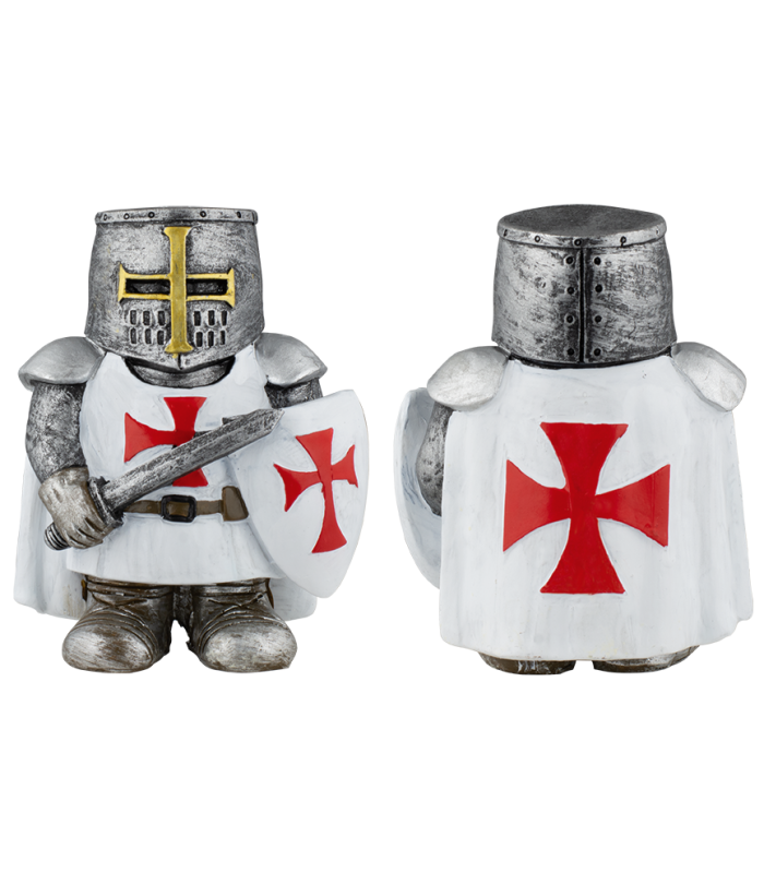 ΦΙΓΟΥΡΑ ΔΙΑΚΟΣΜΗΤΙΚΗ TOLE10, Resin white Templar with sword.10x7.3 cm