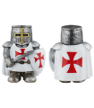 ΦΙΓΟΥΡΑ ΔΙΑΚΟΣΜΗΤΙΚΗ TOLE10, Resin white Templar with sword.10x7.3 cm