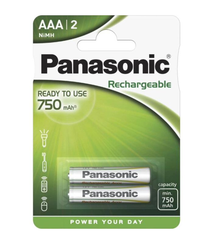 ΜΠΑΤΑΡΙΑ PANASONIC Ni-MH AAA 750mAh Ready to use (τιμή Ζεύγους)