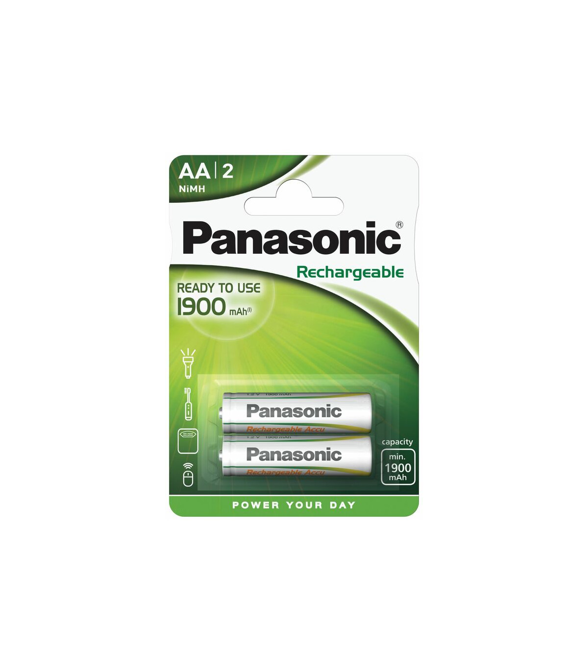 ΜΠΑΤΑΡΙΑ PANASONIC Ni-MH AA 1900mAh Ready to use (τιμή Ζεύγους)