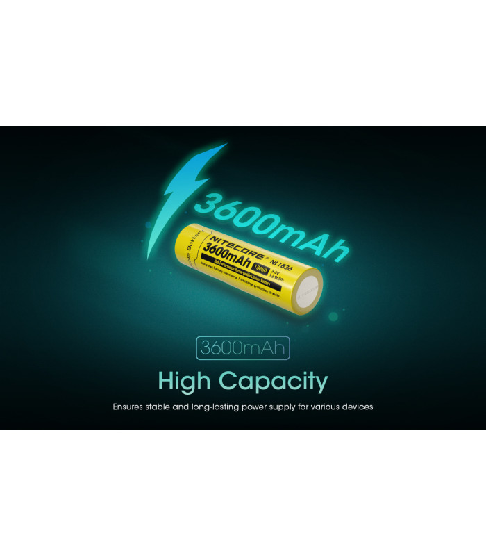 ΜΠΑΤΑΡΙΑ NITECORE 18650 / 3600mAh (τιμή τεμαχίου), NL1836