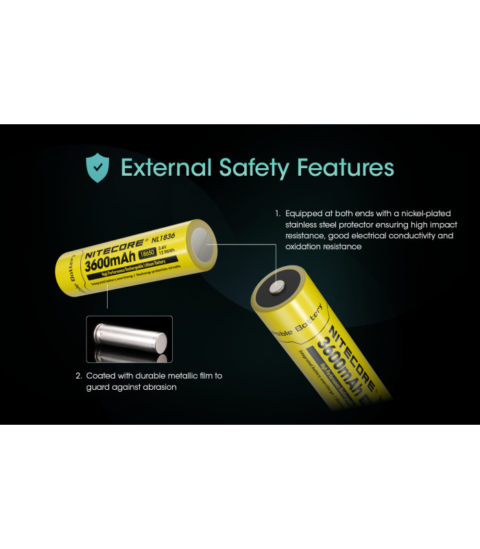 ΜΠΑΤΑΡΙΑ NITECORE 18650 / 3600mAh (τιμή τεμαχίου), NL1836