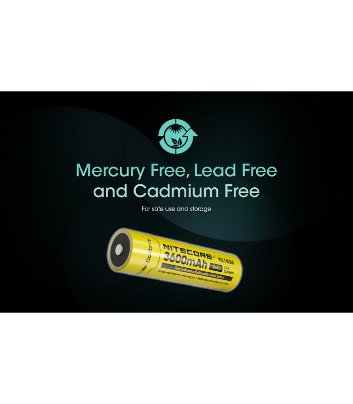 ΜΠΑΤΑΡΙΑ NITECORE 18650 / 3600mAh (τιμή τεμαχίου), NL1836