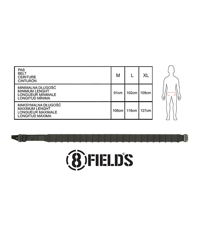8Fields Laser-Cut Tactical Belt With MOLLE/PALS | Sabotage Oddal