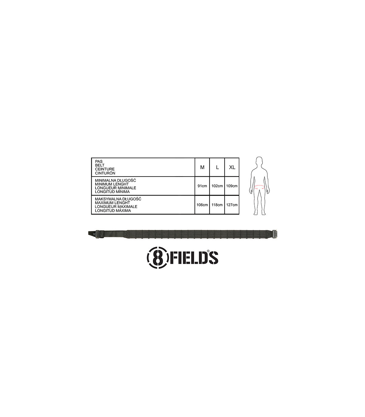 8Fields Laser-Cut Tactical Belt With MOLLE/PALS | Sabotage Oddal