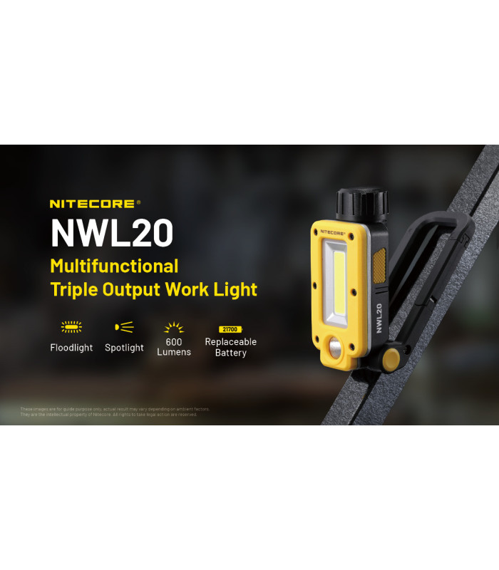 ΦΑΚΟΣ LED NITECORE Multifunctional Triple Output Work Light, NWL20