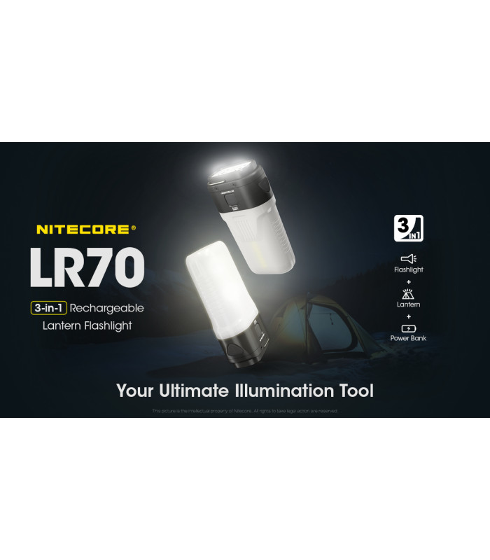 ΦΑΚΟΣ LED NITECORE L series LR70, 3-in-1