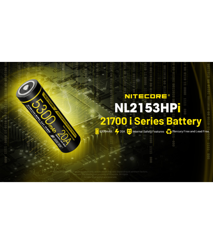 ΜΠΑΤΑΡΙΑ NITECORE 21700/ 5300mAh / HPI (τιμή τεμαχίου)