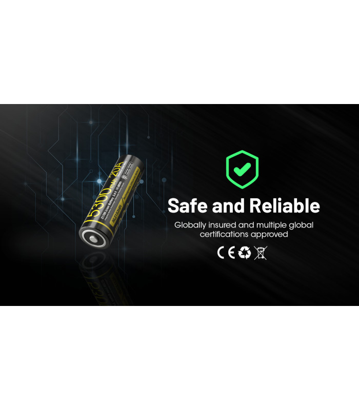 ΜΠΑΤΑΡΙΑ NITECORE 21700/ 5300mAh / HPI (τιμή τεμαχίου)