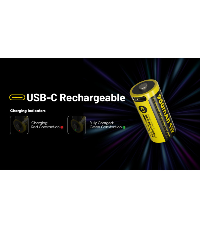 ΜΠΑΤΑΡΙΑ NITECORE RCR123A / 950mAh (τιμή τεμαχίου)