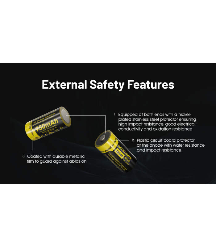 ΜΠΑΤΑΡΙΑ NITECORE RCR123A / 950mAh (τιμή τεμαχίου)