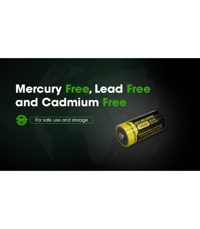 ΜΠΑΤΑΡΙΑ NITECORE RCR123A / 950mAh (τιμή τεμαχίου)