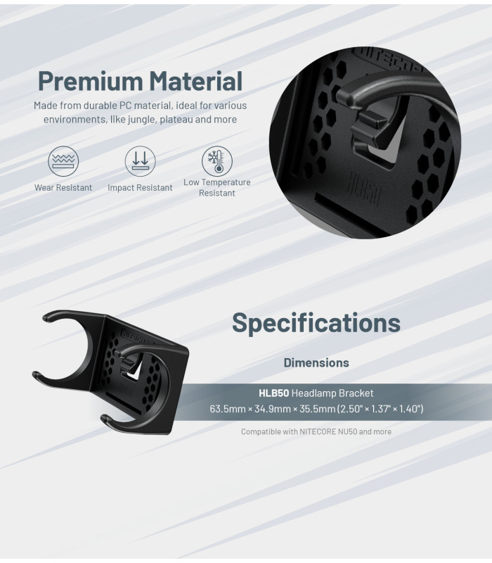 ΒΑΣΗ ΦΑΚΟΥ NITECORE HLB50+HMB1