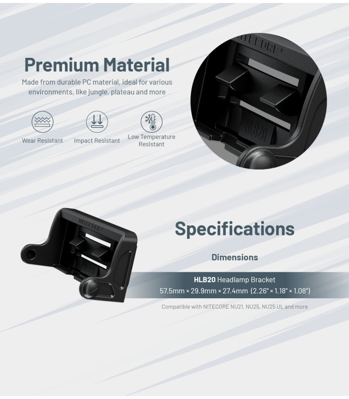 ΒΑΣΗ ΦΑΚΟΥ NITECORE HLB20+HMB1