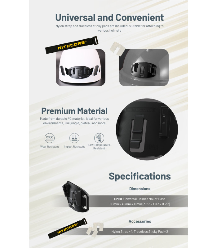 ΒΑΣΗ ΦΑΚΟΥ NITECORE HLB20+HMB1