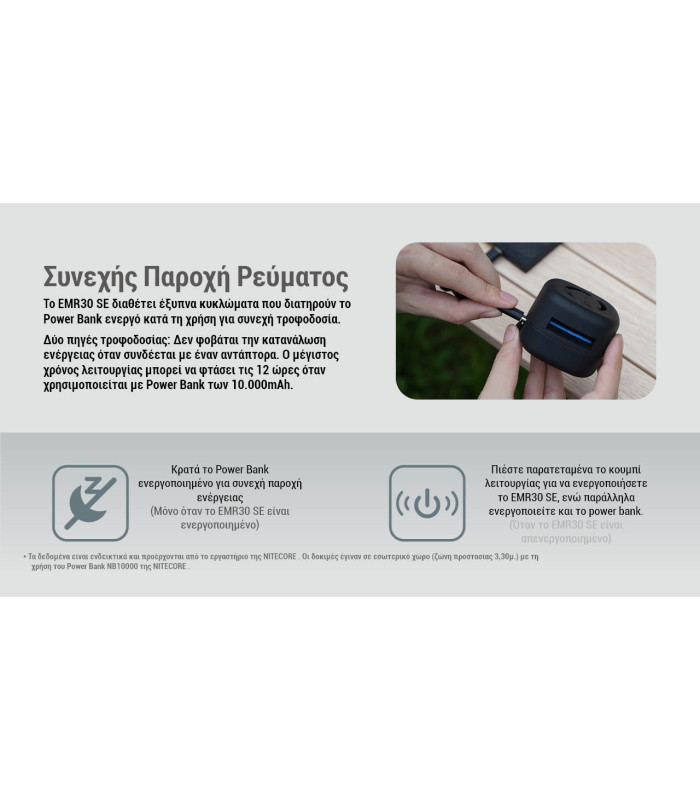 ΑΠΩΘΗΤΗΣ ΕΝΤΟΜΩΝ NITECORE EMR30SE