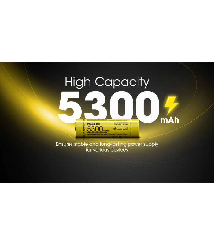 ΜΠΑΤΑΡΙΑ NITECORE 21700/ 5300mAh (τιμή τεμαχίου)