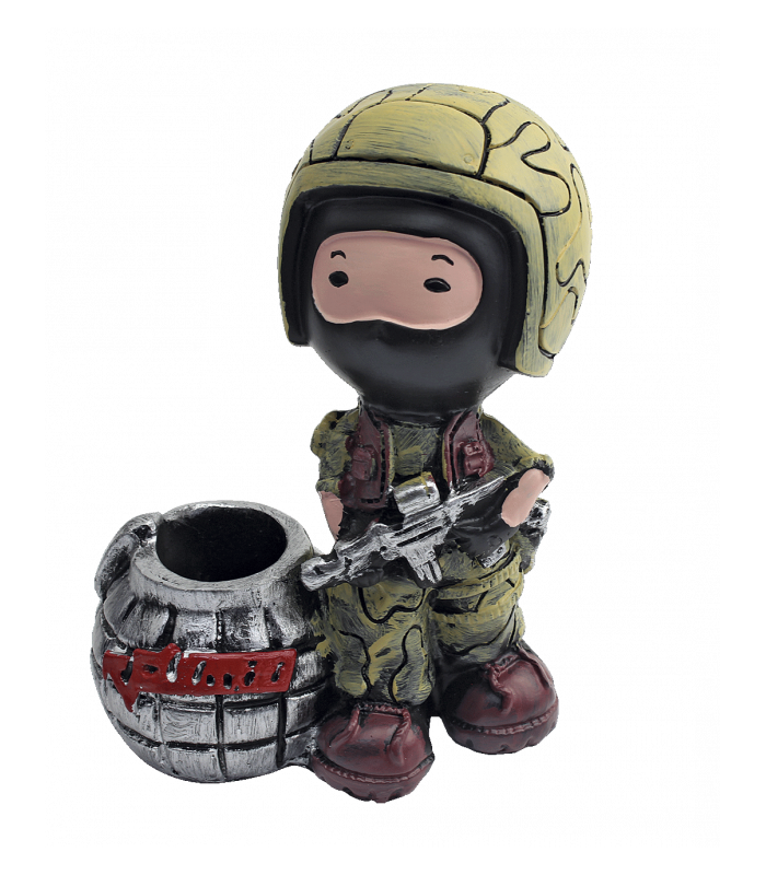 ΦΙΓΟΥΡΑ ΔΙΑΚΟΣΜΗΤΙΚΗ TOLE10, Figure pen holder. "American Corps", 39431